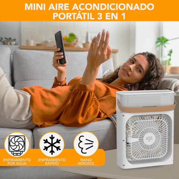 🧊 Mini ventilador 3 en 1 - Frescura al instante!!!