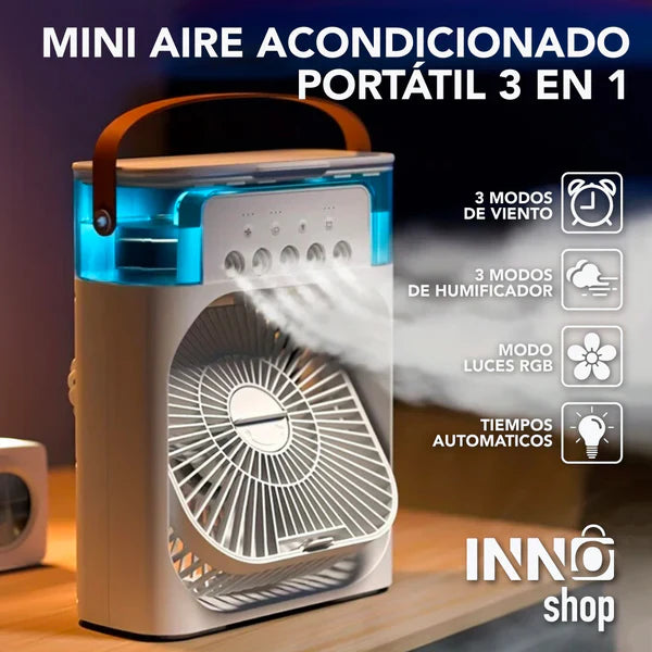 🧊 Mini ventilador 3 en 1 - Frescura al instante!!!